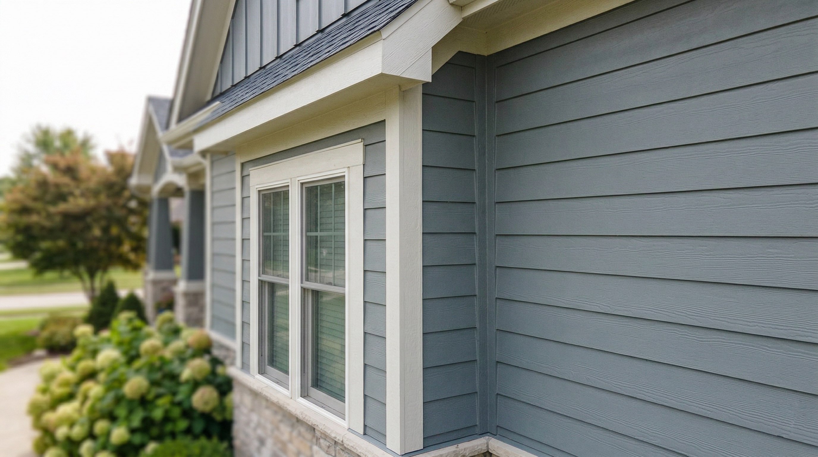 Fiber cement siding exterior example