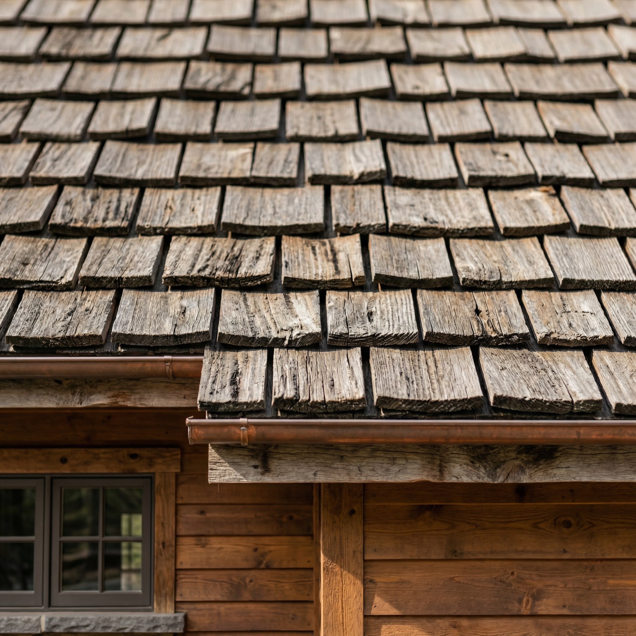 Cedar shake roof