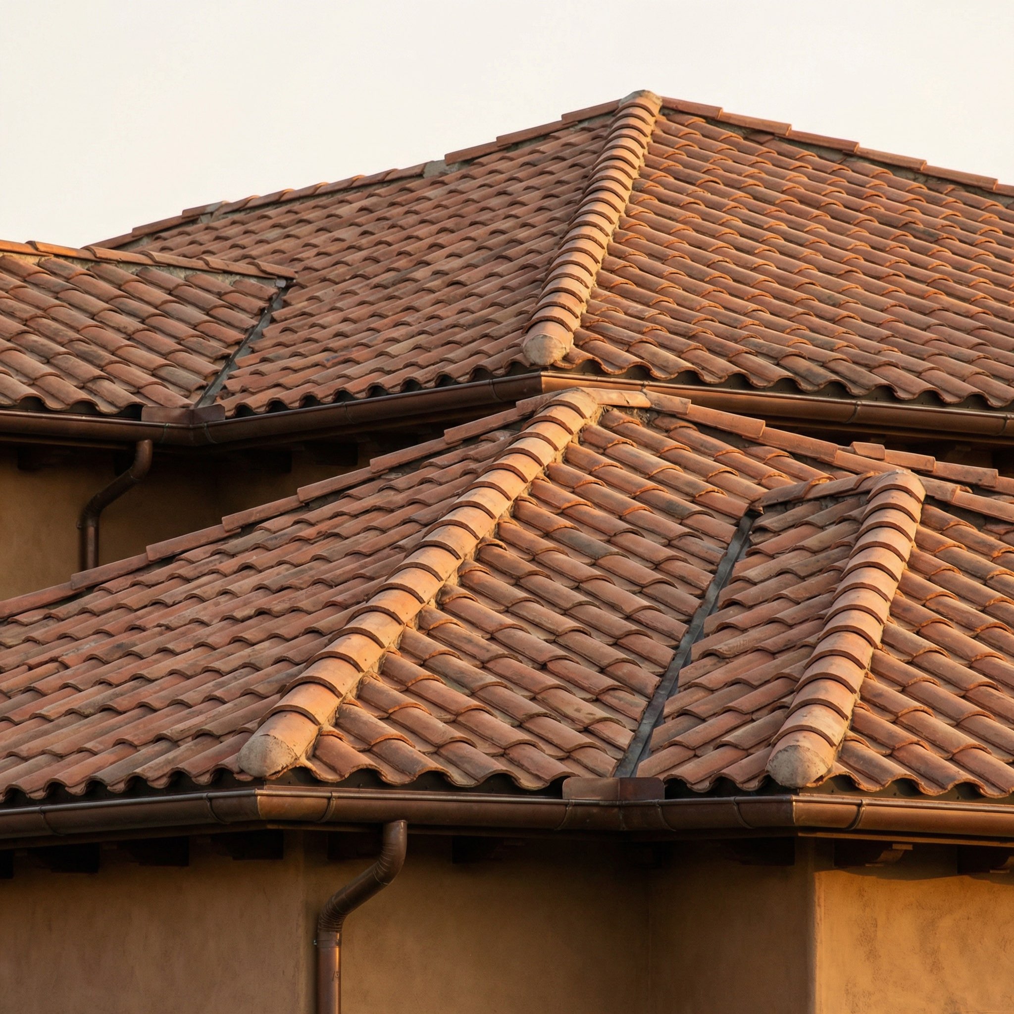 Clay tile roof